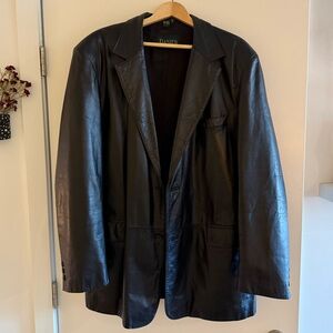 Danier Black Leather Blazer